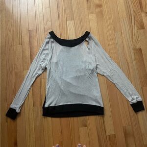 Woodleigh Black and Grey Cutout Sweater Size XS